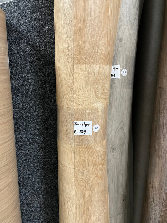 Licht Bruin Eiken Project Vinyl Restpartij | 3,10x4,00mtr