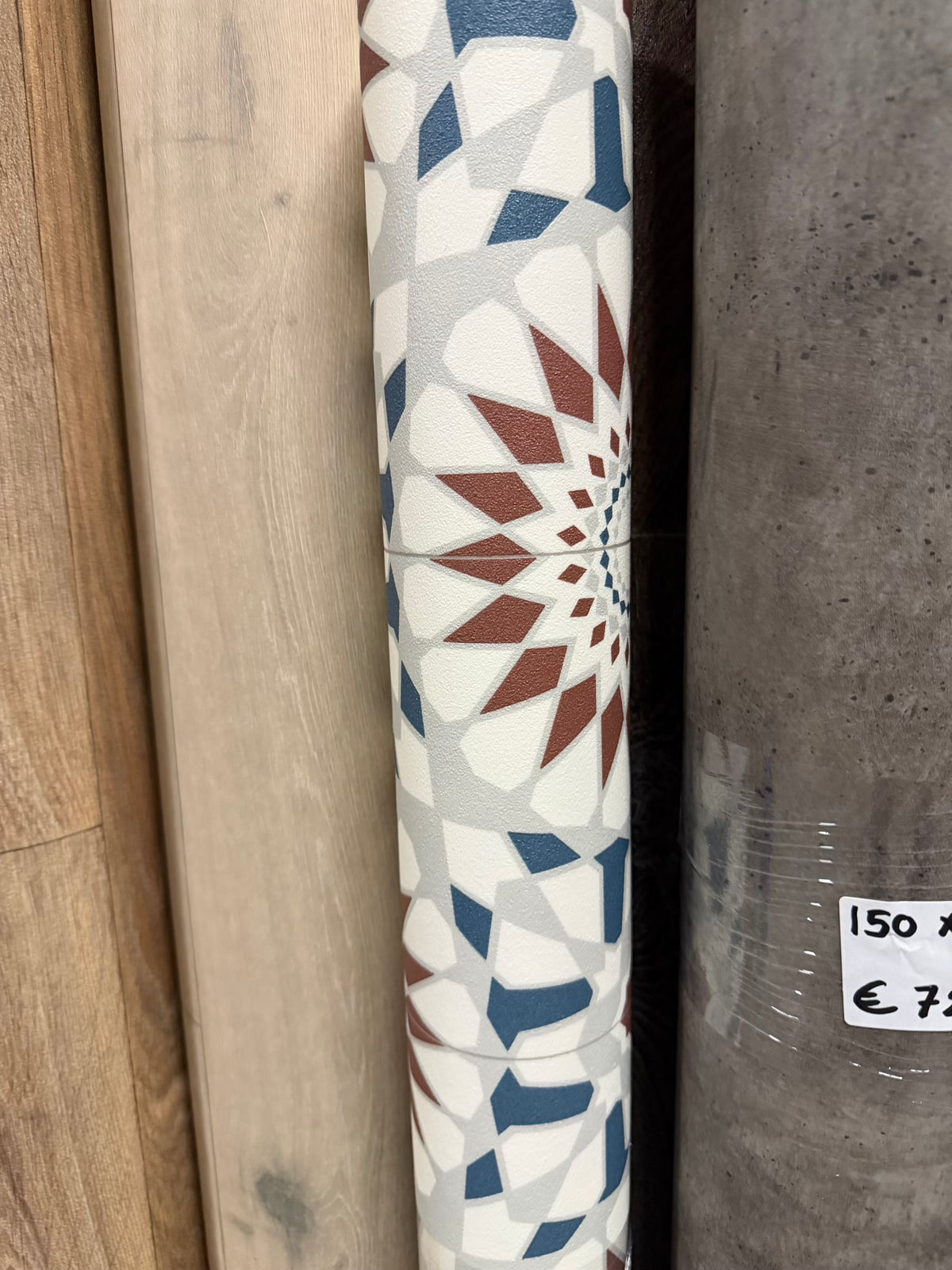 Marokkaanse Tegels Motief Vinyl Restpartij | 1,00x1,25 (1,25m2)