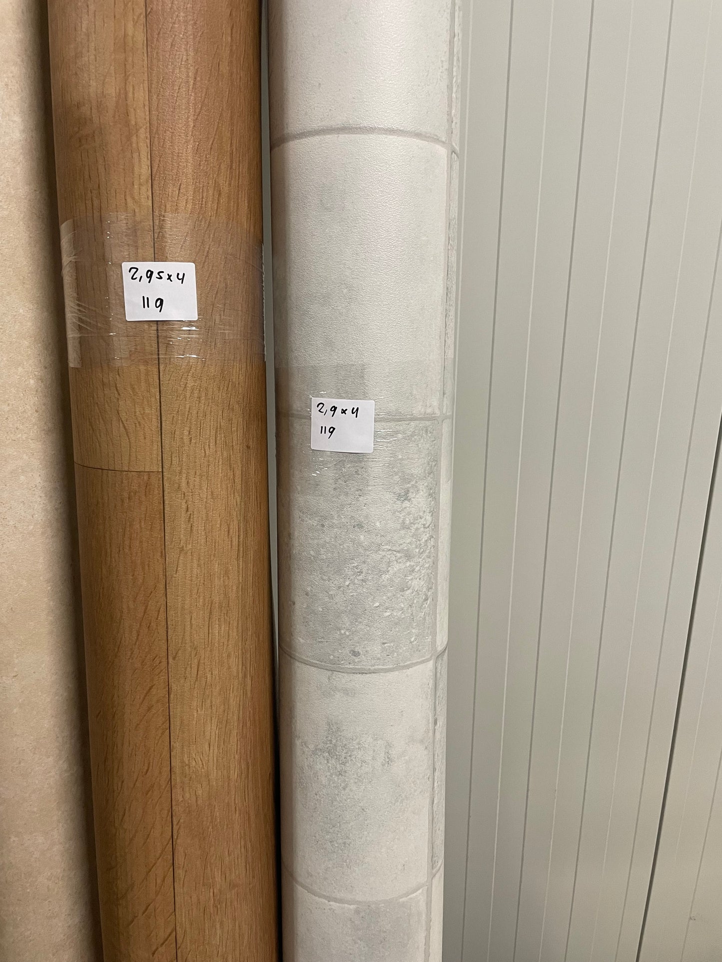 Lichtgrijs Tegemotief Vinyl Restpartij | 2,60x3,80mtr