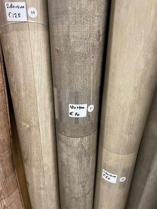 Forbo Novilon Grijsbruin Eiken Project Vinyl Restpartij | 1,80x4,00mtr