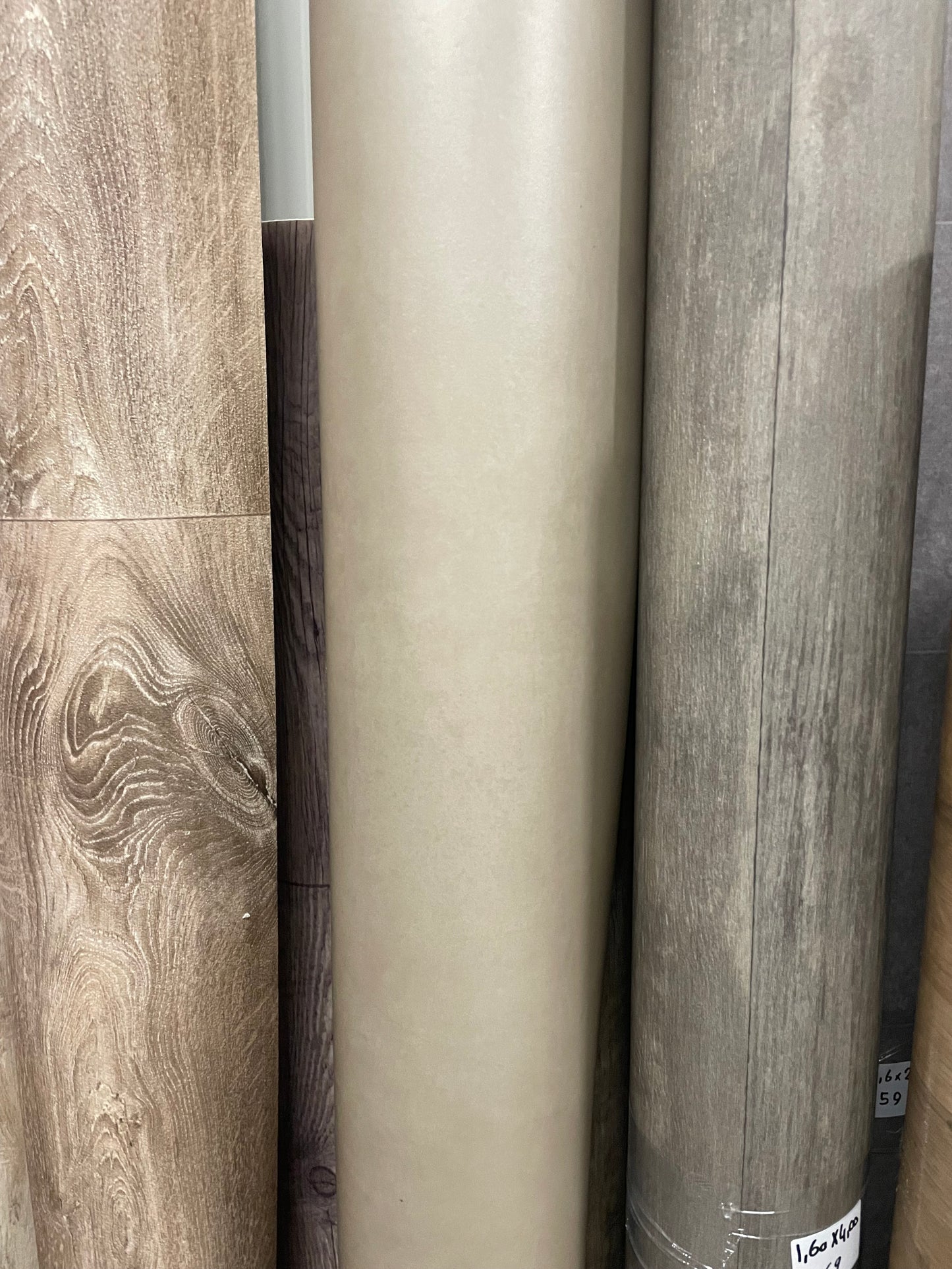 Beige Gietvloerlook Vinyl Restpartij | 1,60x4,00mtr