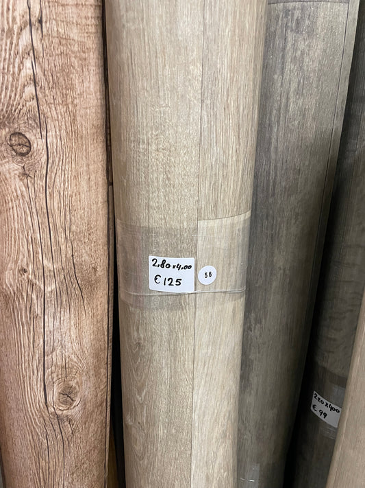 Licht Naturel Eiken Project Vinyl Restpartij | 2,80x4,00mtr