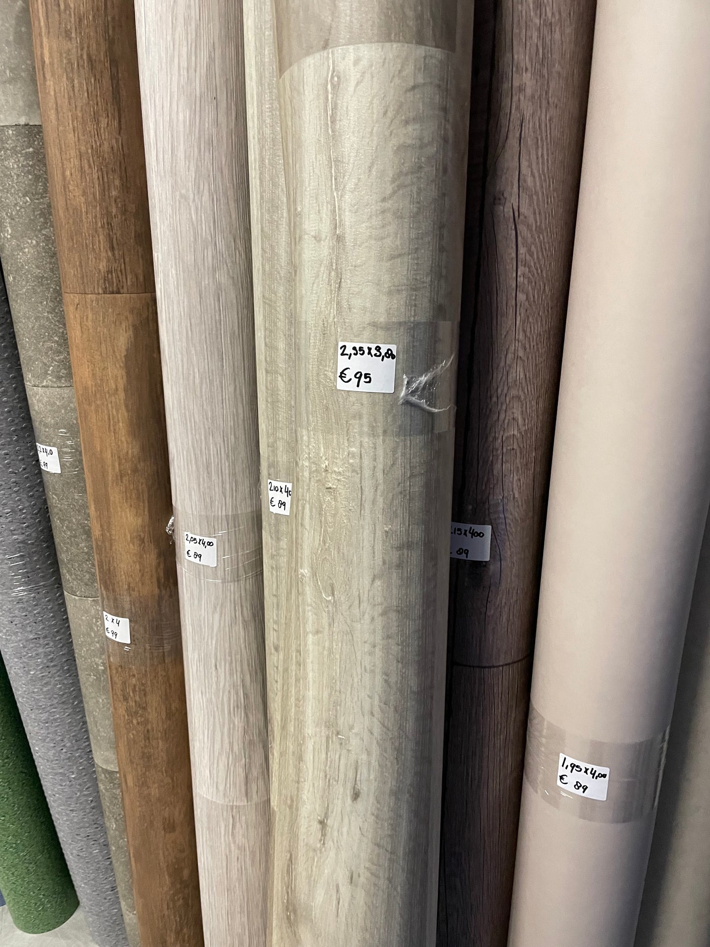 Licht Grijsbruin Eiken Vinyl Restpartij | 2,35x3,80mtr