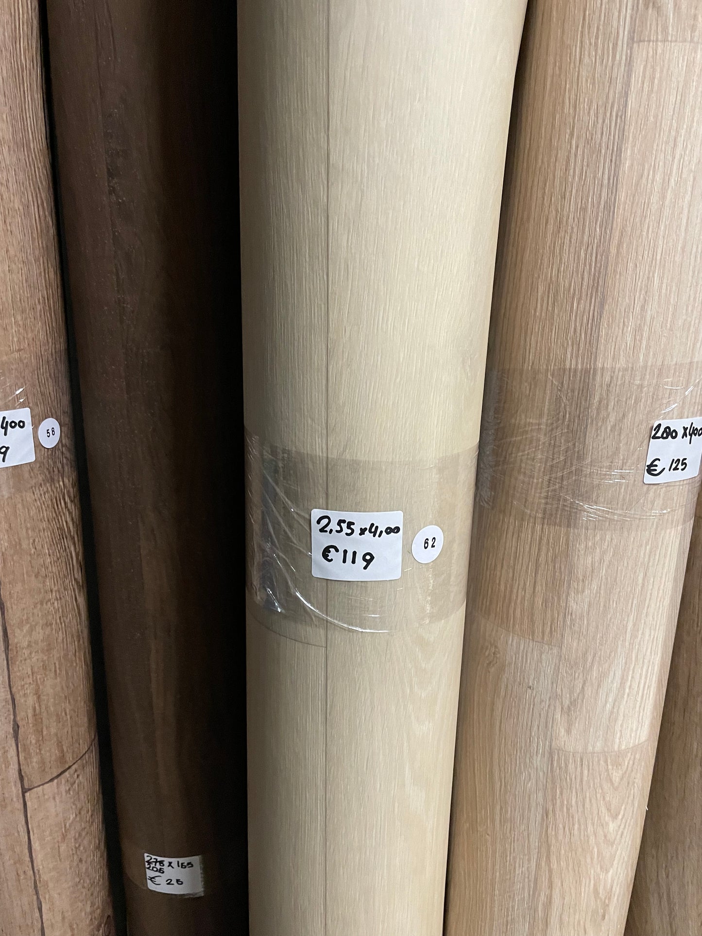 Licht Beige Noestarm Eiken Vinyl Restpartij | 2,55x4,00mtr