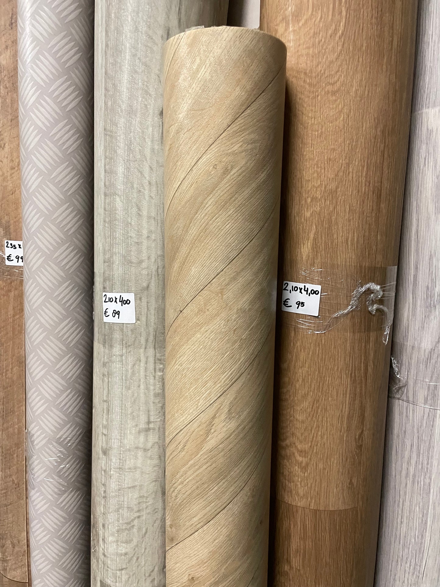Visgraat Naturel Eiken Vinyl Restpartij | 1,45x4,00mtr - Vinylrestpartij.nl