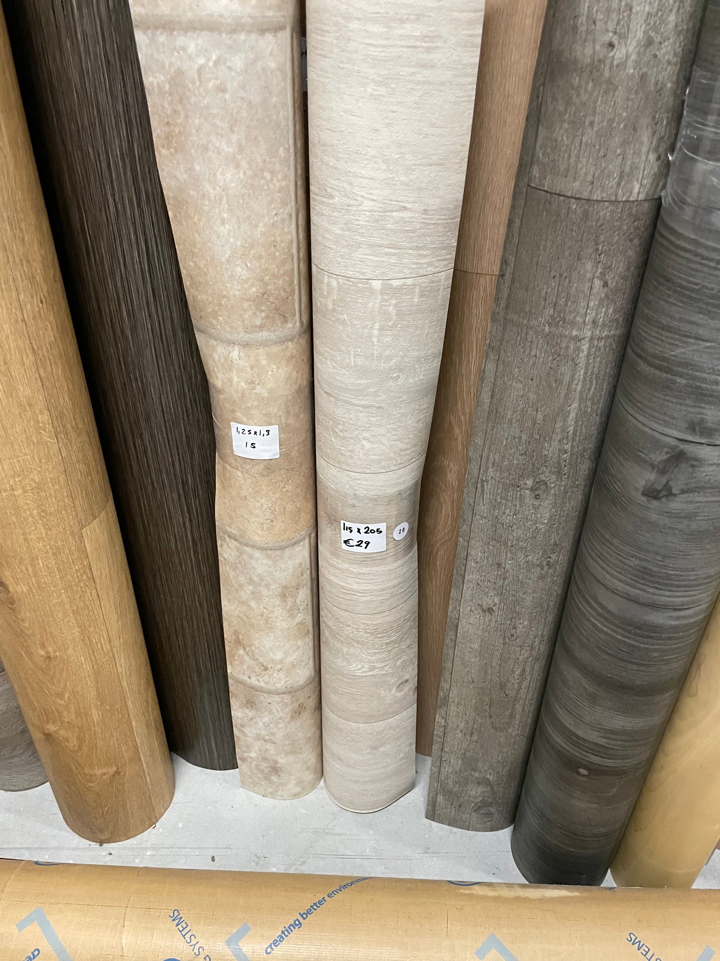 Licht Eiken Toilet Vinyl Restpartij | 1,15x2,05mtr