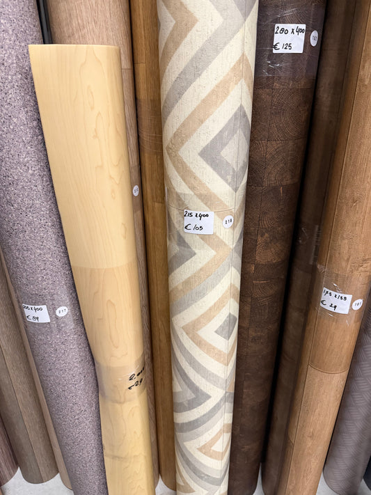 Tegelpatroon Vinyl Restpartij |
2,15x4,00mtr