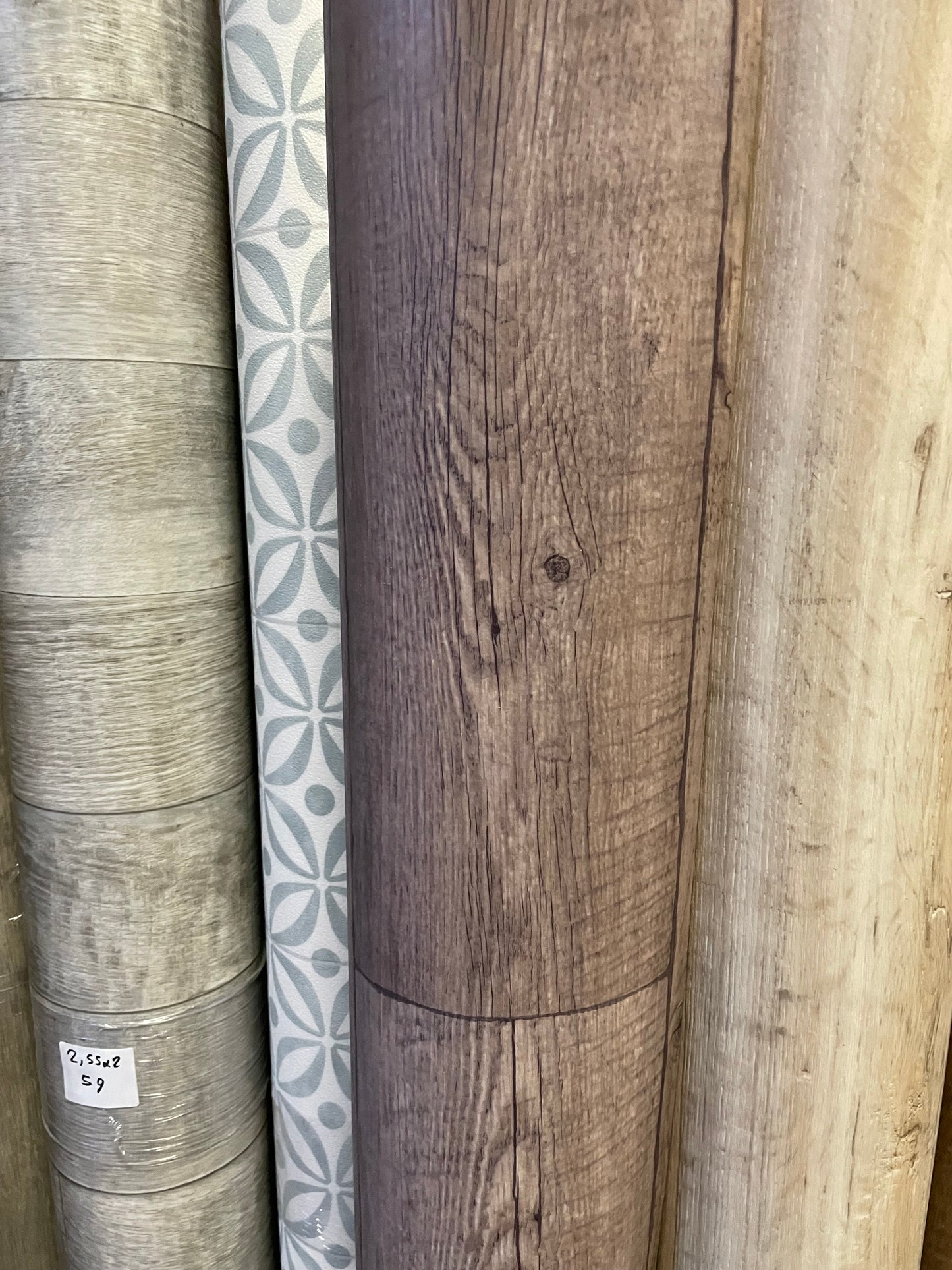 Donker Verouderd Eiken Vinyl Restpartij | 1,50x4,00mtr