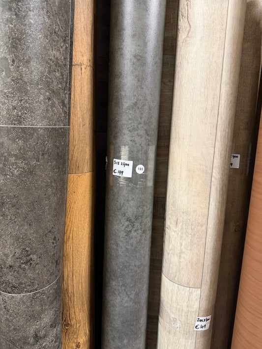 Antraciet Betonlook Vinyl Restpartij |
3,15x4,00mtr