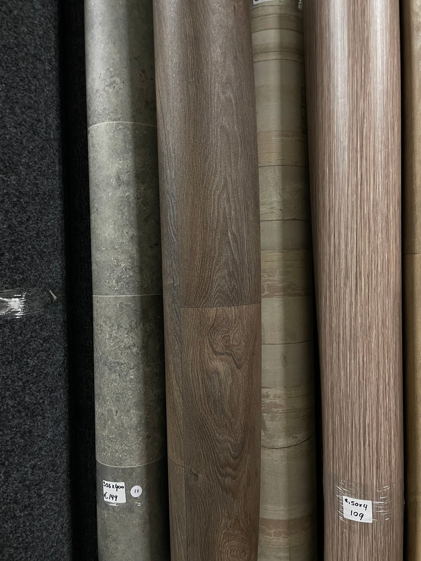 Donkerbruin Eiken Vinyl Restpartij | 3,60x4,00mtr