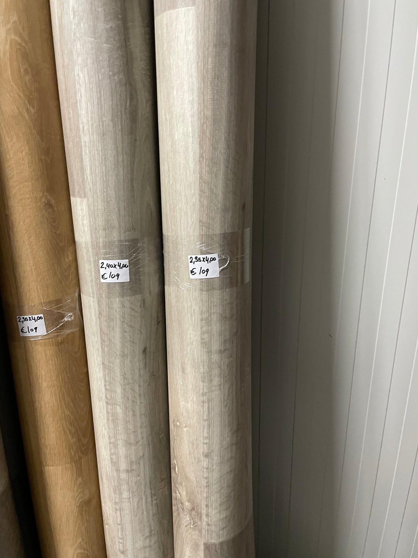Grijs Beige Eiken Vinyl Restpartij | 2,35x4,00mtr
