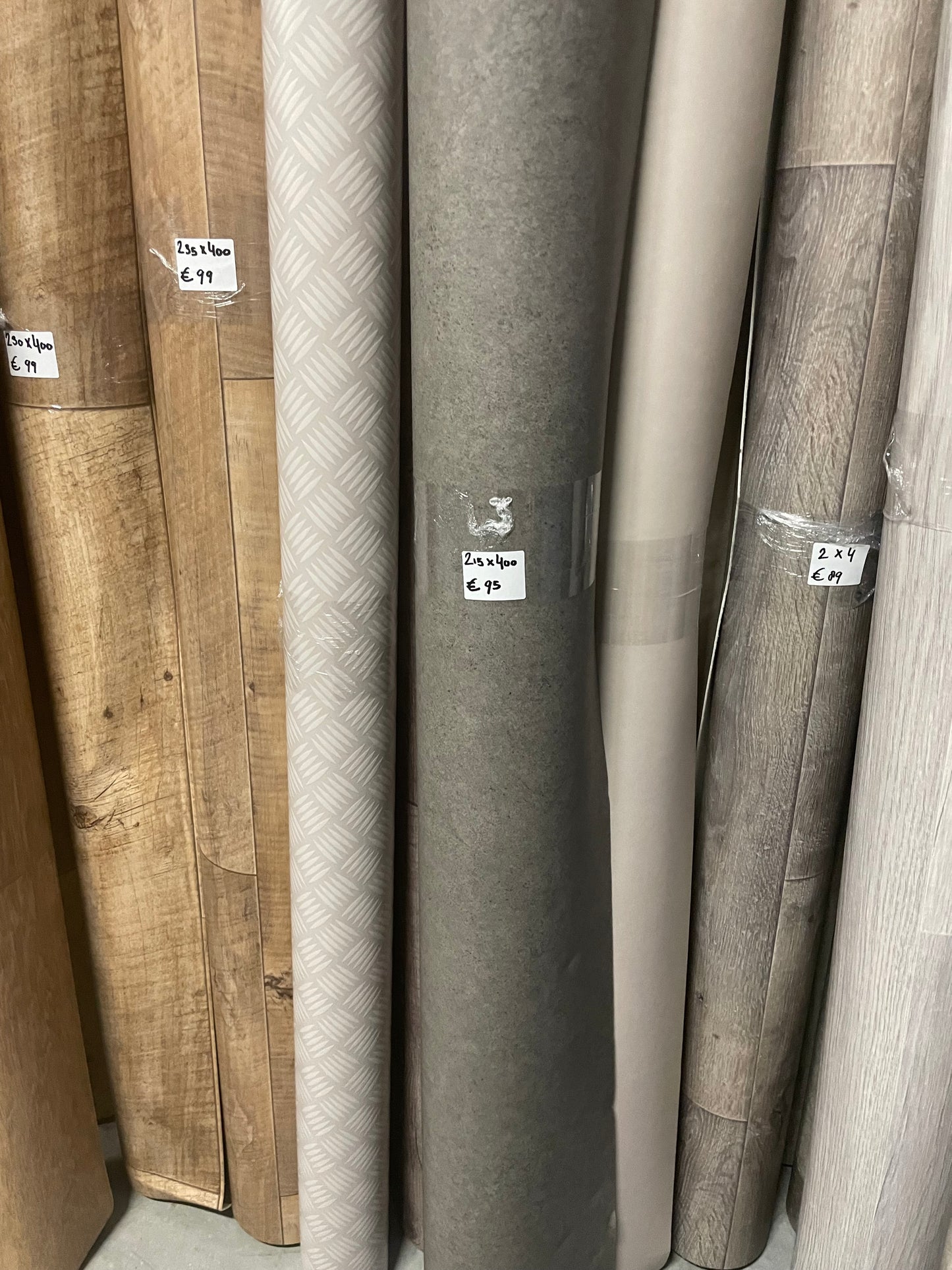 Donker Grijs Betonlook Project Vinyl Restant| 2,15x4,00mtr