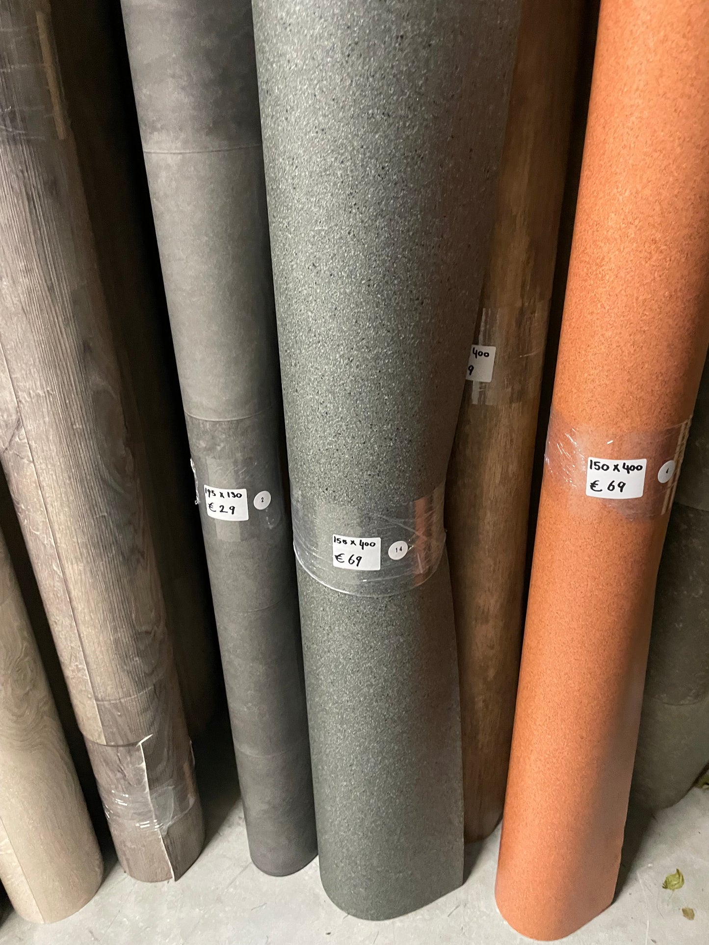 Donker Grijs Betonlook Project Vinyl Restpartij | 1,55x4,00mtr