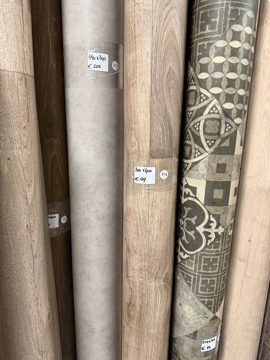 Rustiek Eiken Grijsbruin Vinyl Restpartij |
3,20x4,00mtr