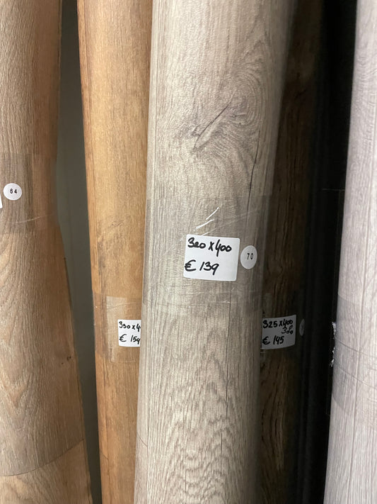 Greige Landelijk Eiken Vinyl Restpartij | 3,20x4,00mtr