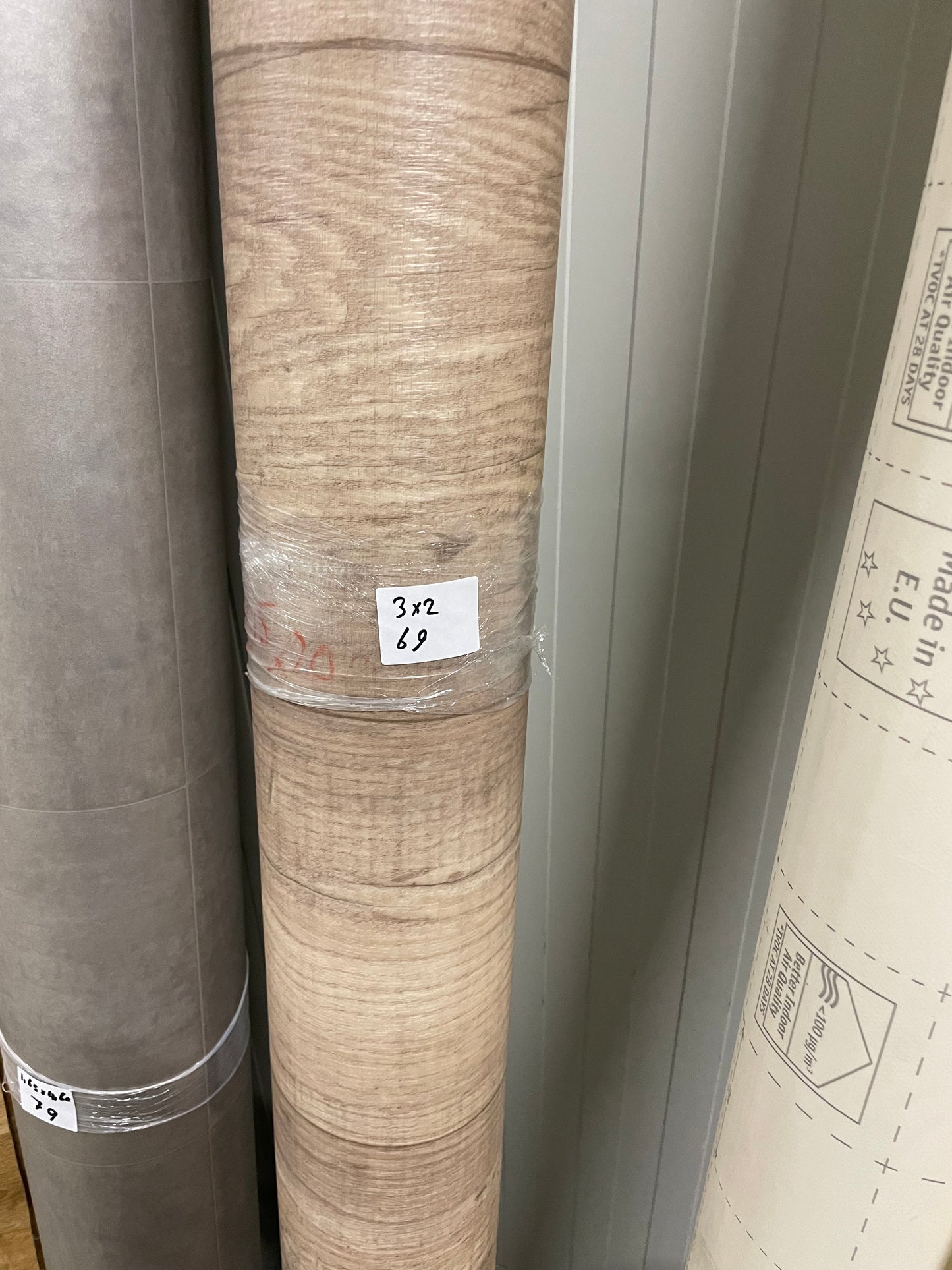 Bruin Verouderd Eiken Vinyl Restant | 2,00x3,00mtr