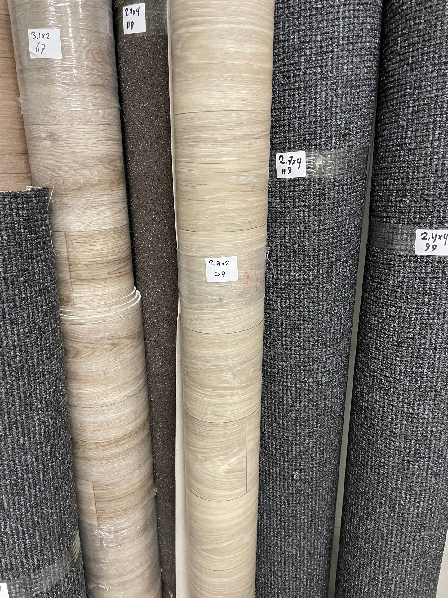 Grijsbruin Eiken Vinyl Restpartij | 2,00x2,90mtr