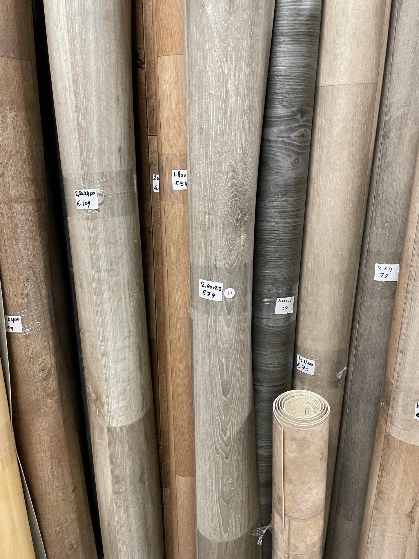 Greige Landelijk Eiken Vinyl Restpartij | 2,30x2,90mtr