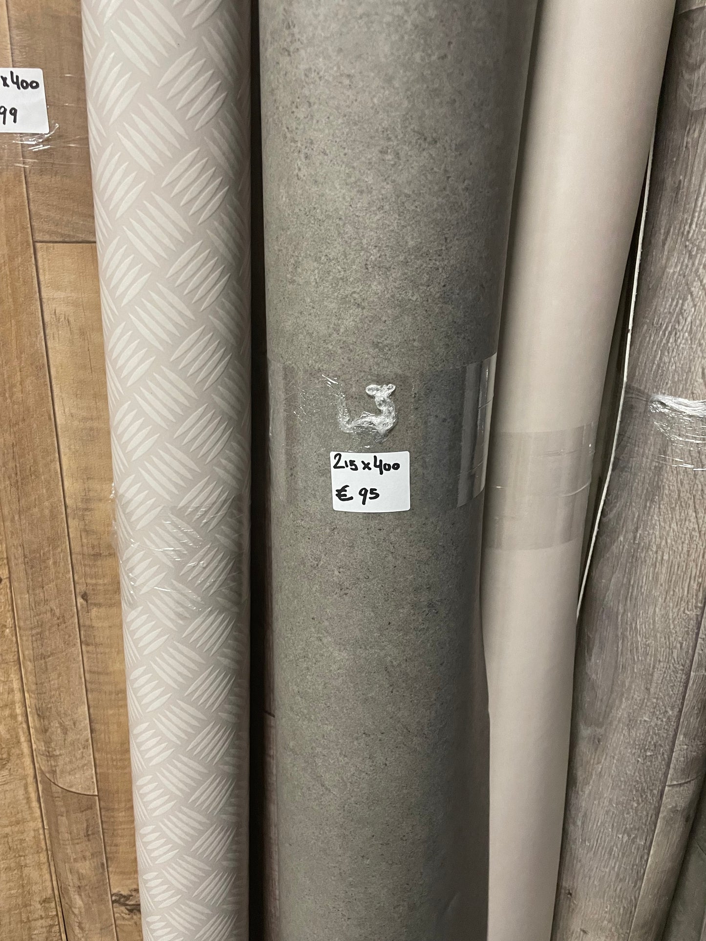 Donker Grijs Betonlook Project Vinyl Restant| 2,15x4,00mtr