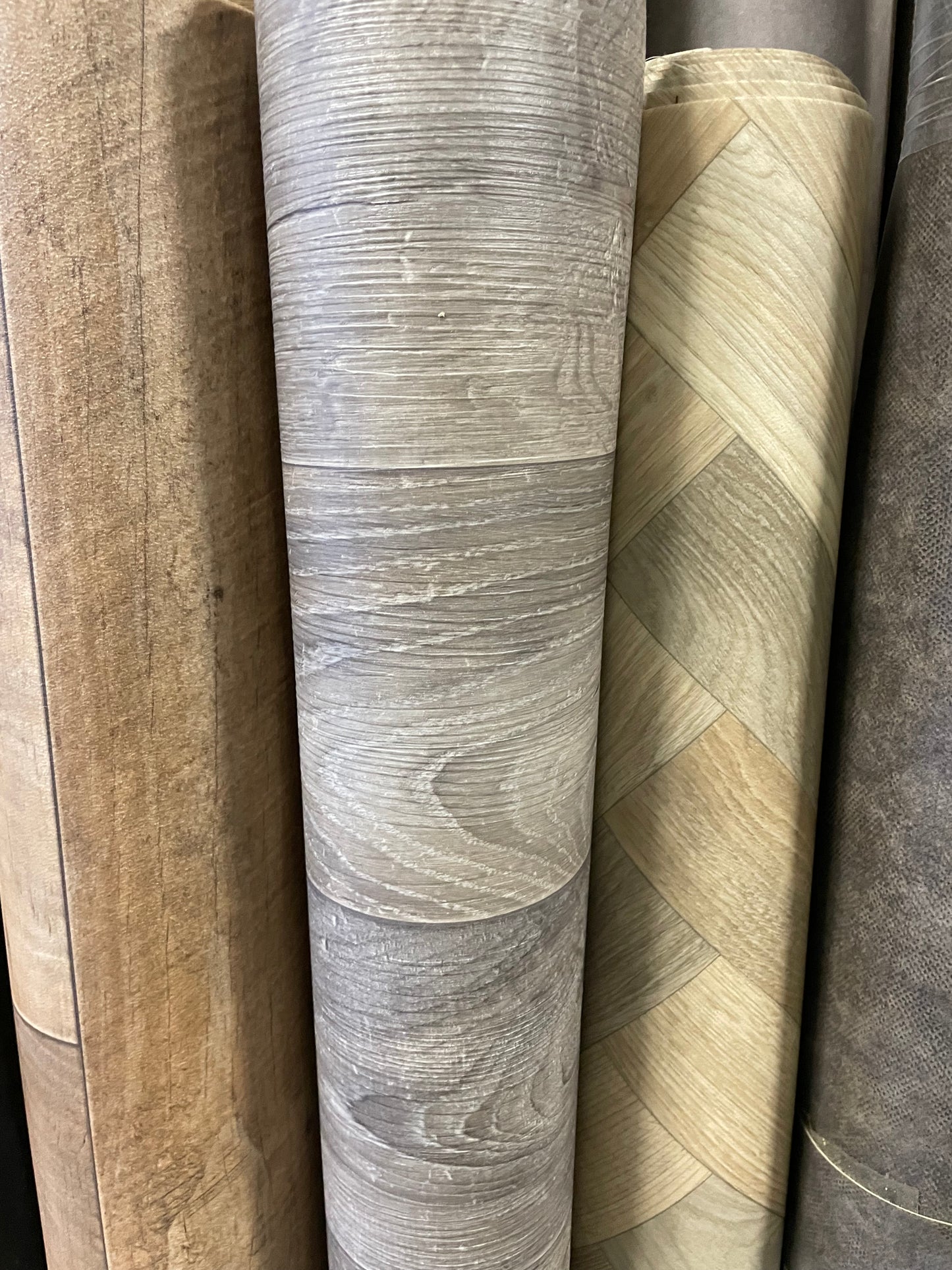 Greige Eiken Vinyl Restpartij | 1,50x2,00mtr - Vinylrestpartij.nl