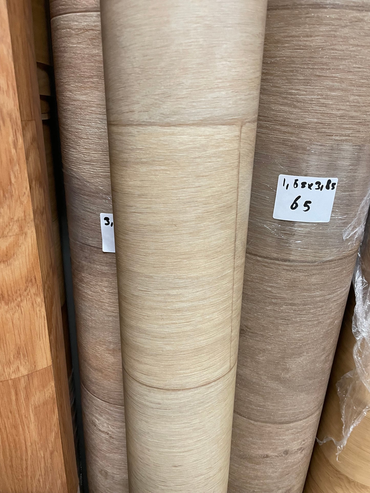 Licht Bruin Eiken Brede Planken Vinyl Restpartij | 1,15x1,25mtr - Vinylrestpartij.nl