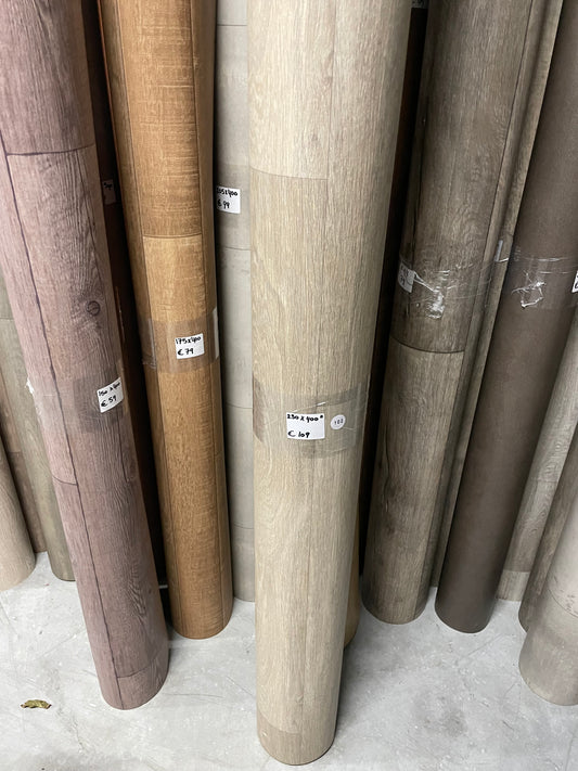 Licht Natuur Eiken Project Vinyl Restpartij | 2,30x4,00mtr (Extra Harde Toplaag) - Vinylrestpartij.nl