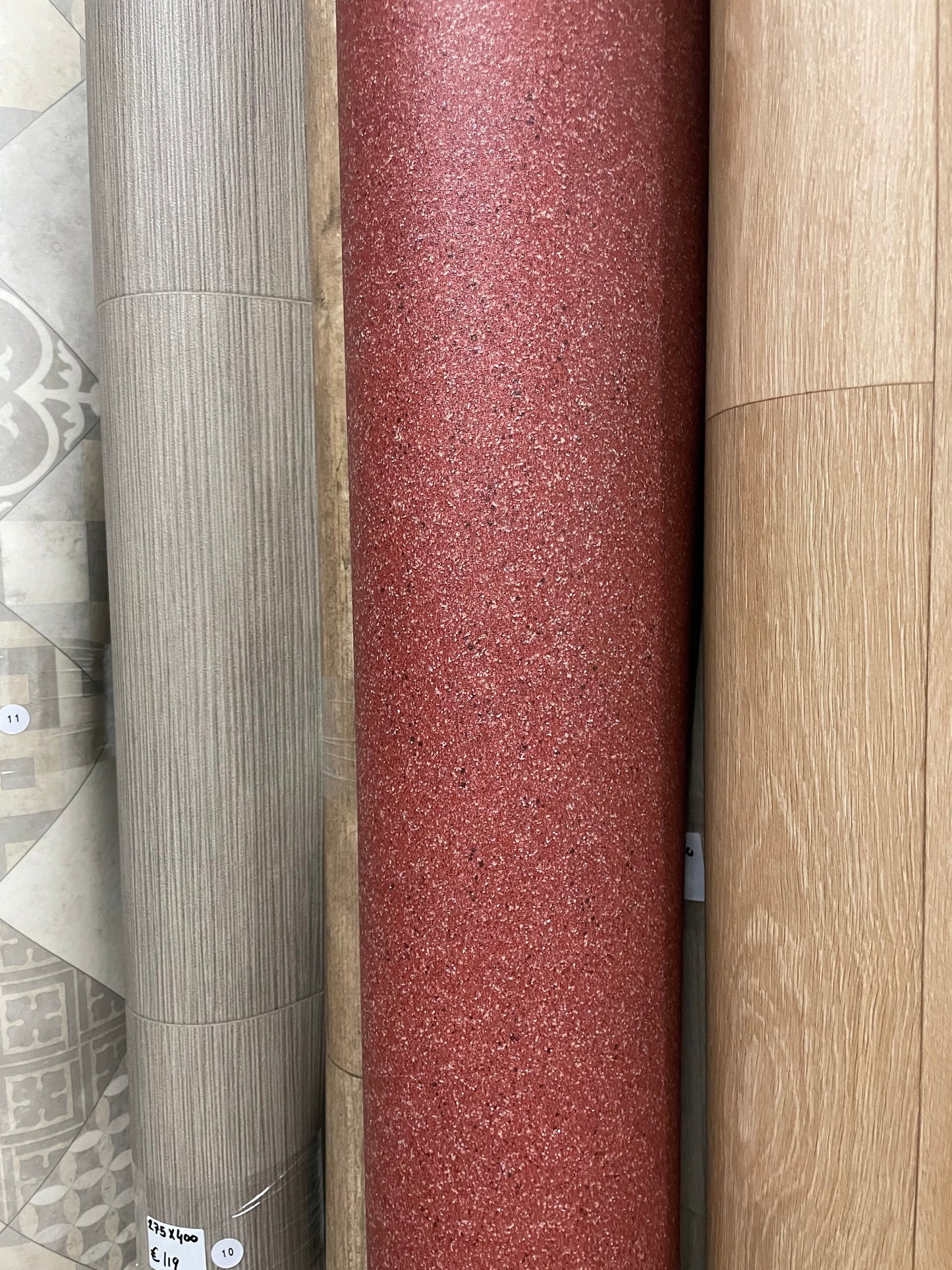 Rood Granietlook Project Vinyl Restpartij | 2,40x4,00mtr - Vinylrestpartij.nl