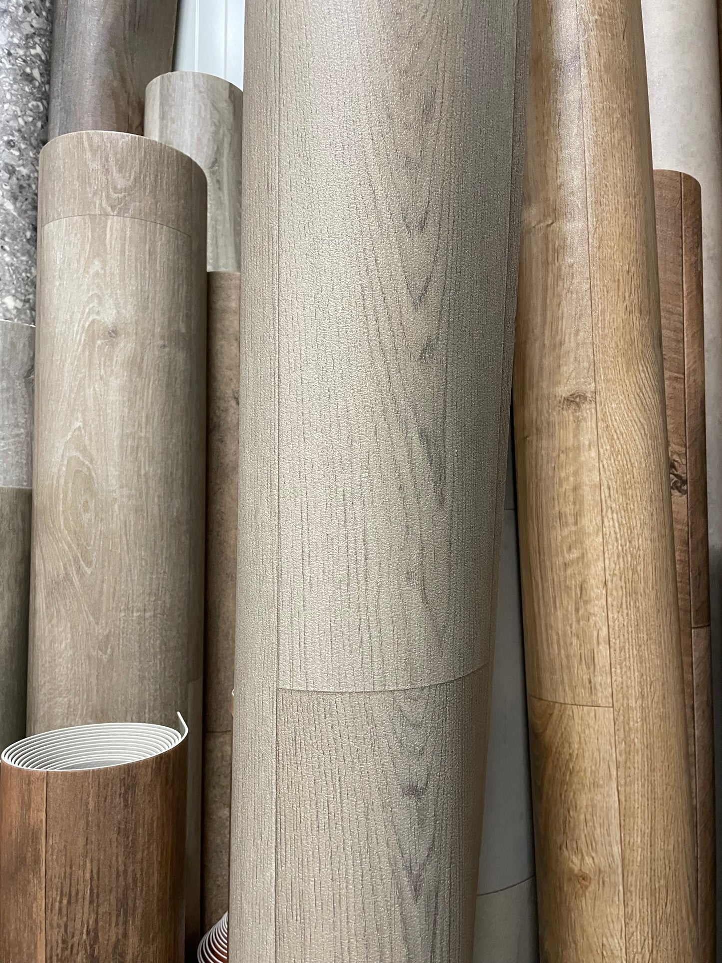 Taupe Eiken Vinyl Restpartij | 3,40x3,90mtr - Vinylrestpartij.nl