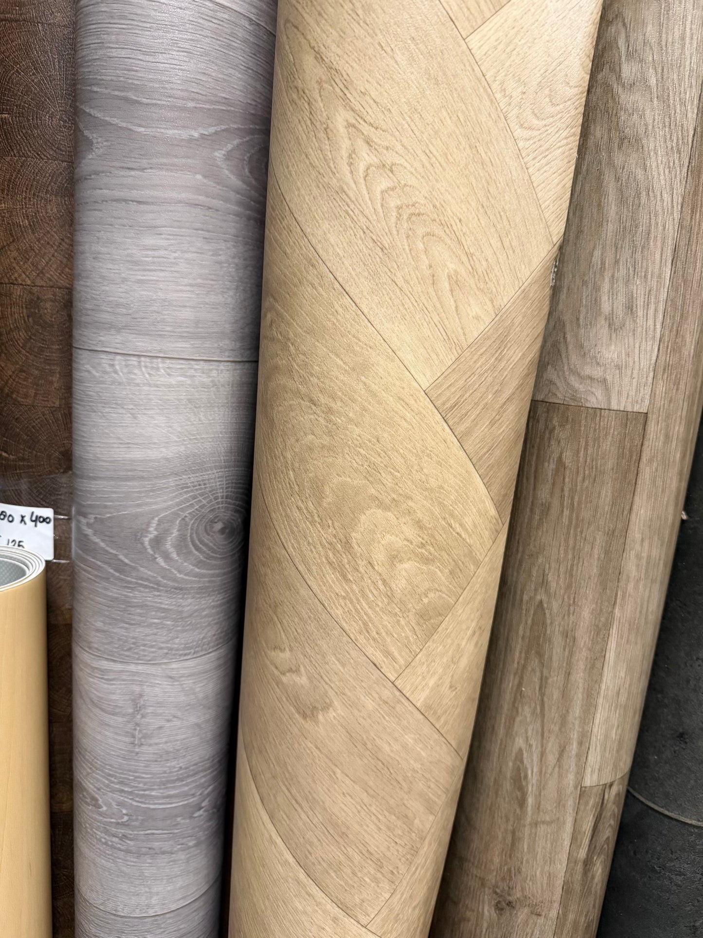 Visgraat Naturel Vinyl Restpartij | 1,75x4,00mtr (7m2)