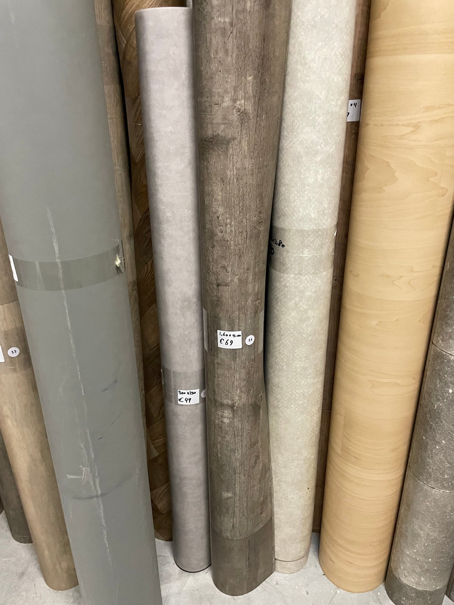 Donkergrijs Landelijk Eiken Vinyl Restpartij | 1,60x4,00mtr