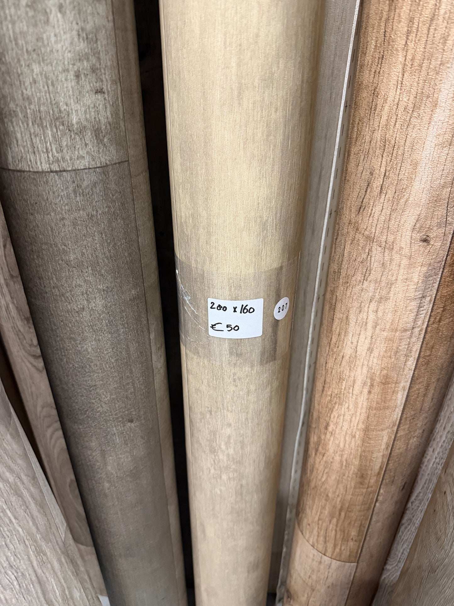 Beige Eiken WC/Toilet Vinyl Restpartij |
1,60x2,00mtr