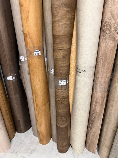 Donkerbruin Klassiek Eiken Vinyl Restpartij |
1,90x2,20mtr