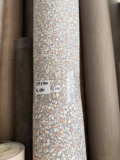 Licht Steenmotief Vinyl Restpartij | 3,75x4,00 (15m2)