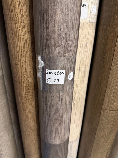 Donker Gerookt Eiken Vinyl Restpartij | 2,10x3,50mtr (7,4m2)