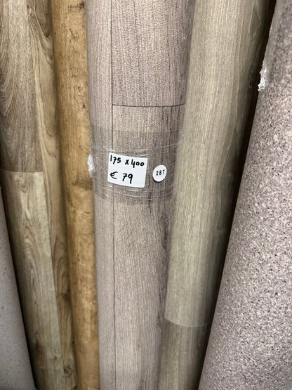 Grijsbruin Vinyl Restpartij | 1,75x4,00mtr (7,0m2)
