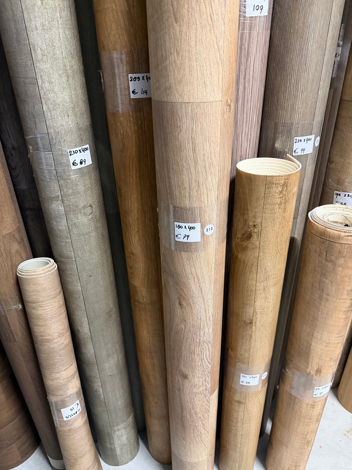Licht Naturel Eiken Vinyl Restpartij |
1,80x4,00mtr