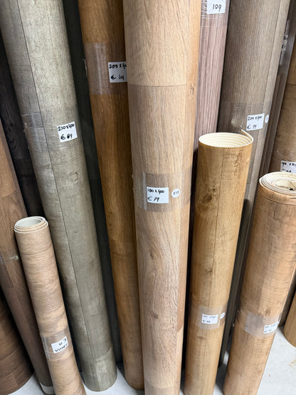 Licht Naturel Eiken Vinyl Restpartij |
1,80x4,00mtr