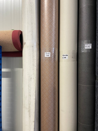 Brons Traanplaatmotief Vinyl Restpartij | 5,00x4,00mtr