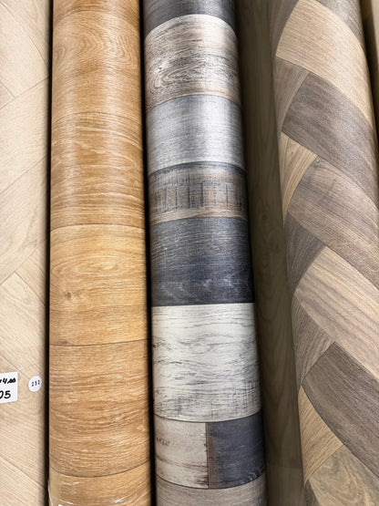 Multikleur Hout Vinyl Restpartij | 3,70x4,00 (14,8m2)