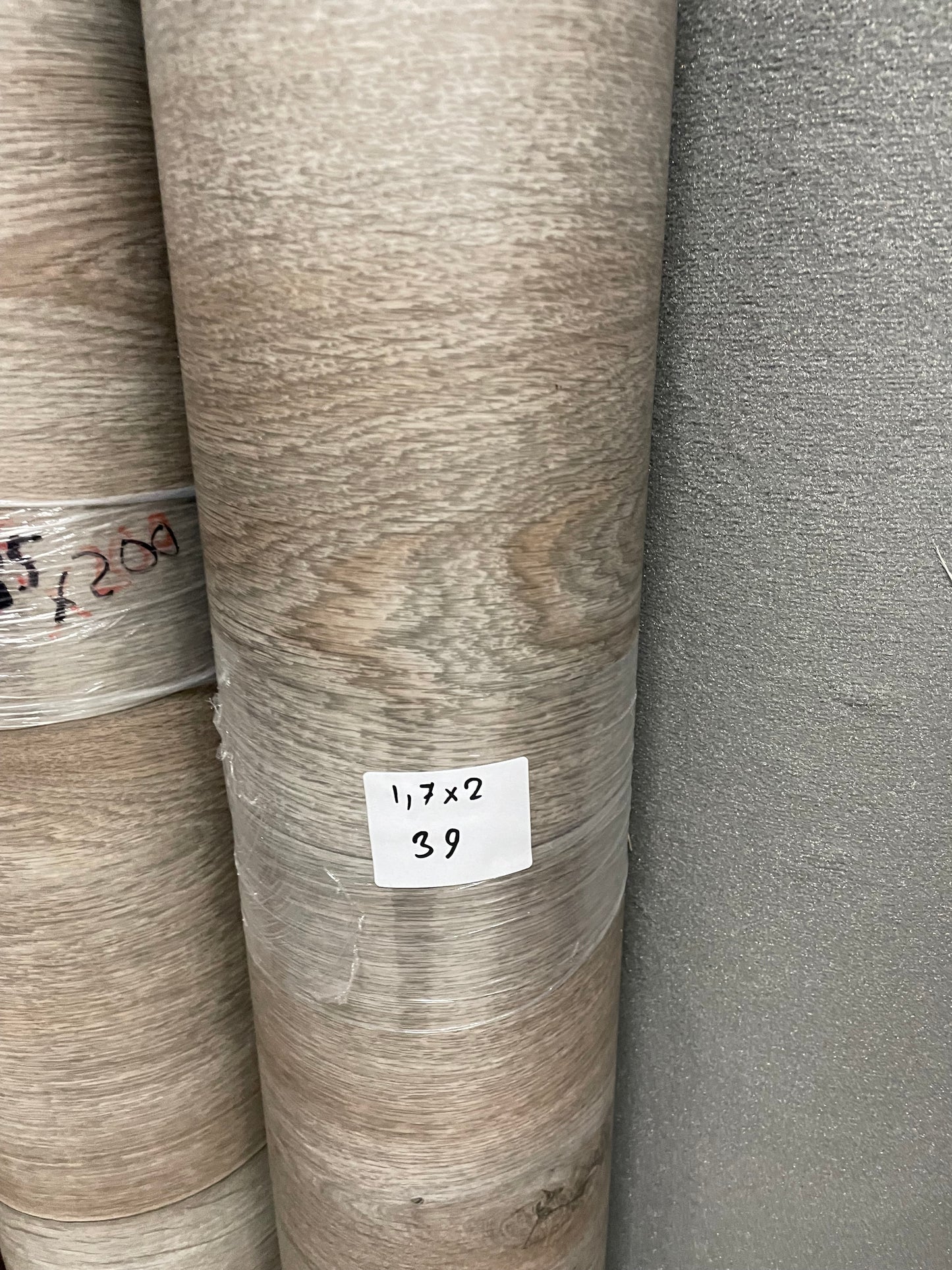 Boereiken Bruin Vinyl Restpartij | 1,70x2,00mtr