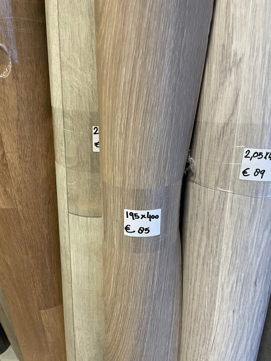 Greige Noestarm Eiken Vinyl Restpartij | 1,95x4,00mtr