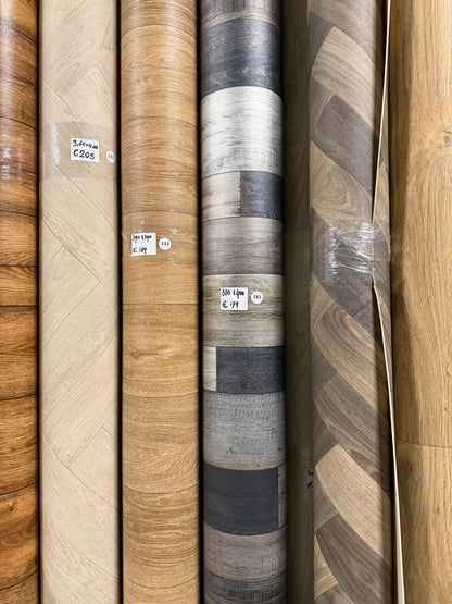 Multikleur Hout Vinyl Restpartij | 3,70x4,00 (14,8m2)