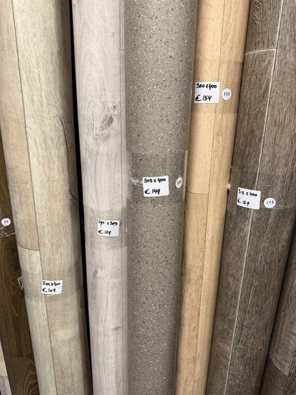 Donker Grijs Granito Vinyl Restpartij | 3,05x4,00mtr (12,2m2)