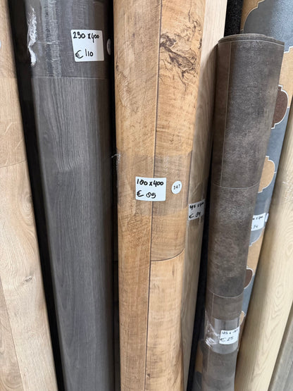 Bruin Boereneik Vinyl Restpartij | 1,80x4,00 (7,2m2)