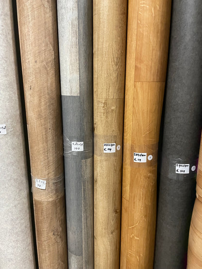 Naturel Eiken Vinyl Restpartij | 2,55x4,00mtr