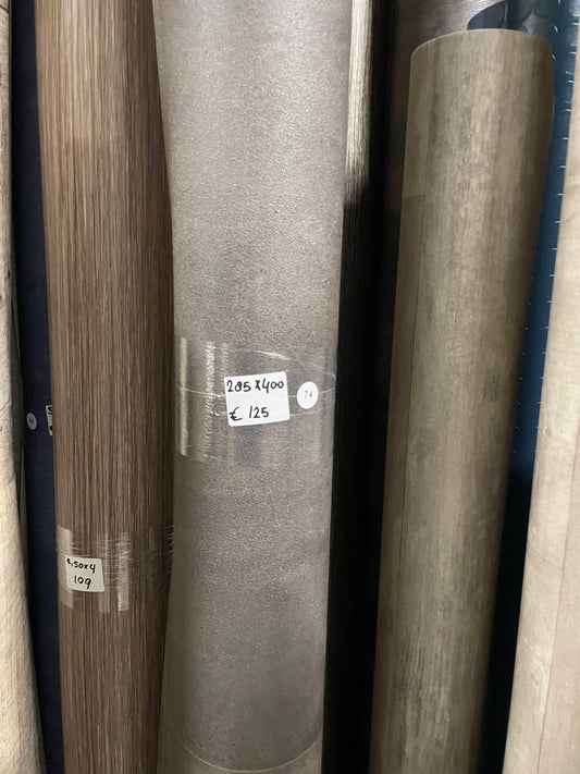 Antraciet Tegellook Vinyl Restpartij | 2,85x4,00mtr