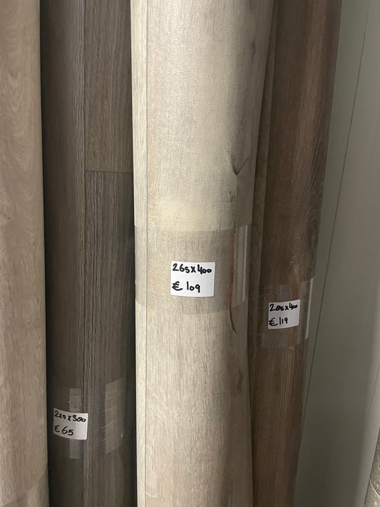 Licht Eiken Vinyl Zeil Restpartij | 2,65x4,00mtr