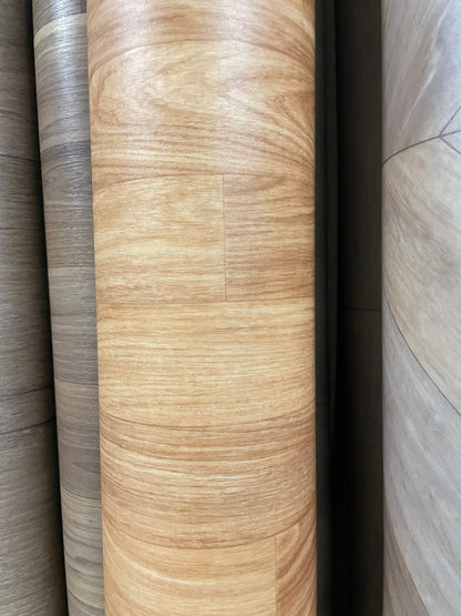 Bruin Eiken Smalle Planken Vinyl Restpartij | 2,00x2,55mtr