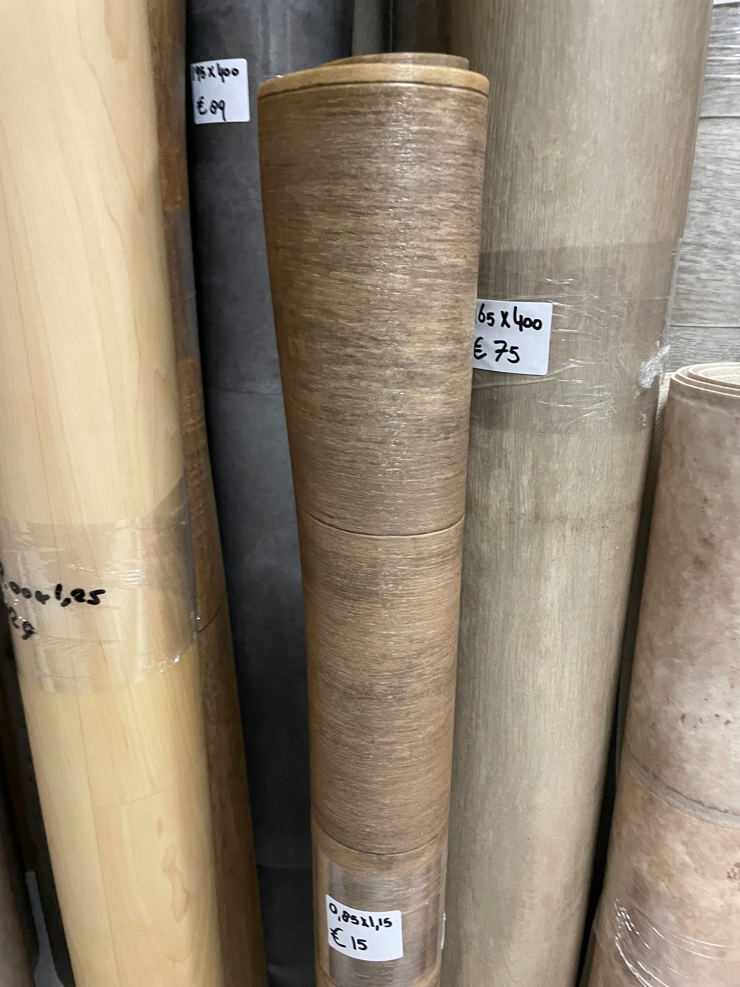Donker Eiken WC/Toilet Vinyl Restpartij | 0,85x1,15mtr