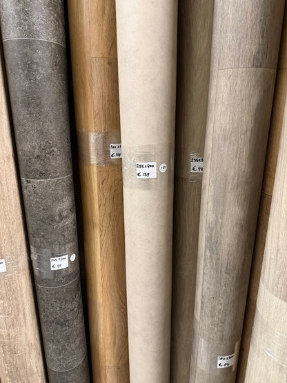 Betonlook Licht Vinyl Restpartij |
2,85x4,00mtr